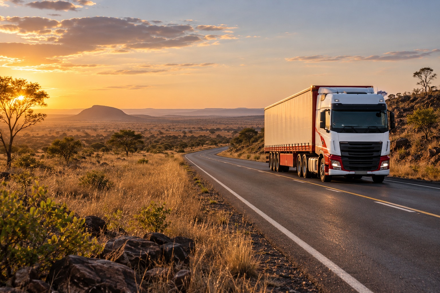 Transport routier de marchandises — illustration