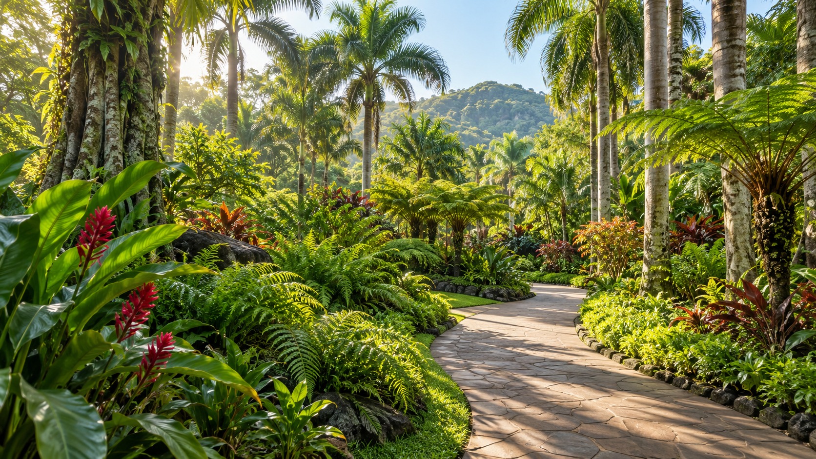 Illustration — promenade tropicale
